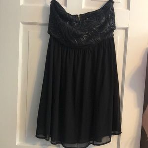 Strapless black dress NWT
